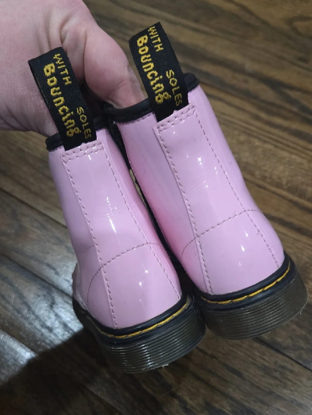 Dr. Martens Light Baby Pink Boots Kids Size 11